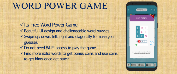Word Power Swipe word game banner